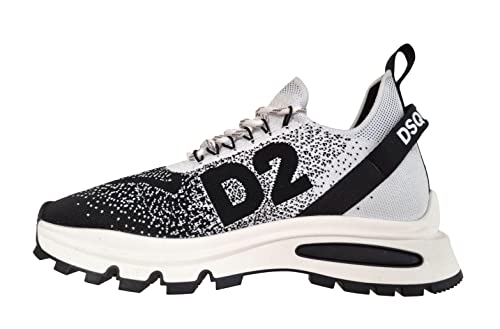 DSQUARED2 Shoes Sneakers Man RUNDS2 M2656 White-Black, White